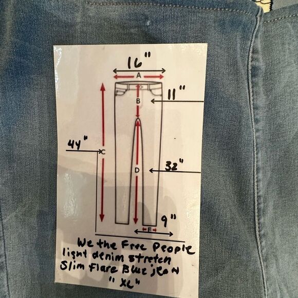 We The Free Penny Pull-On Flare Bell Bottom Jeans Size 32 - Picture 16 of 16